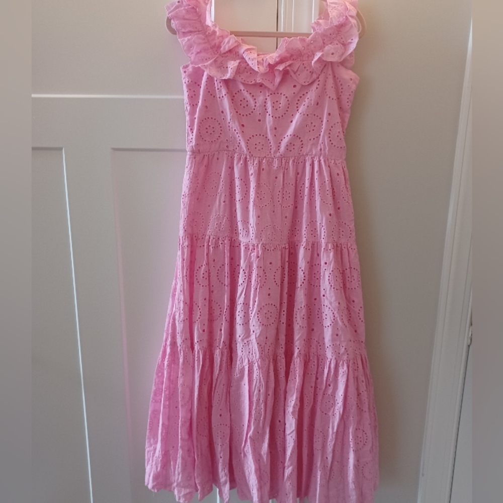 SOLD Altar'd State Midi Pink Dress